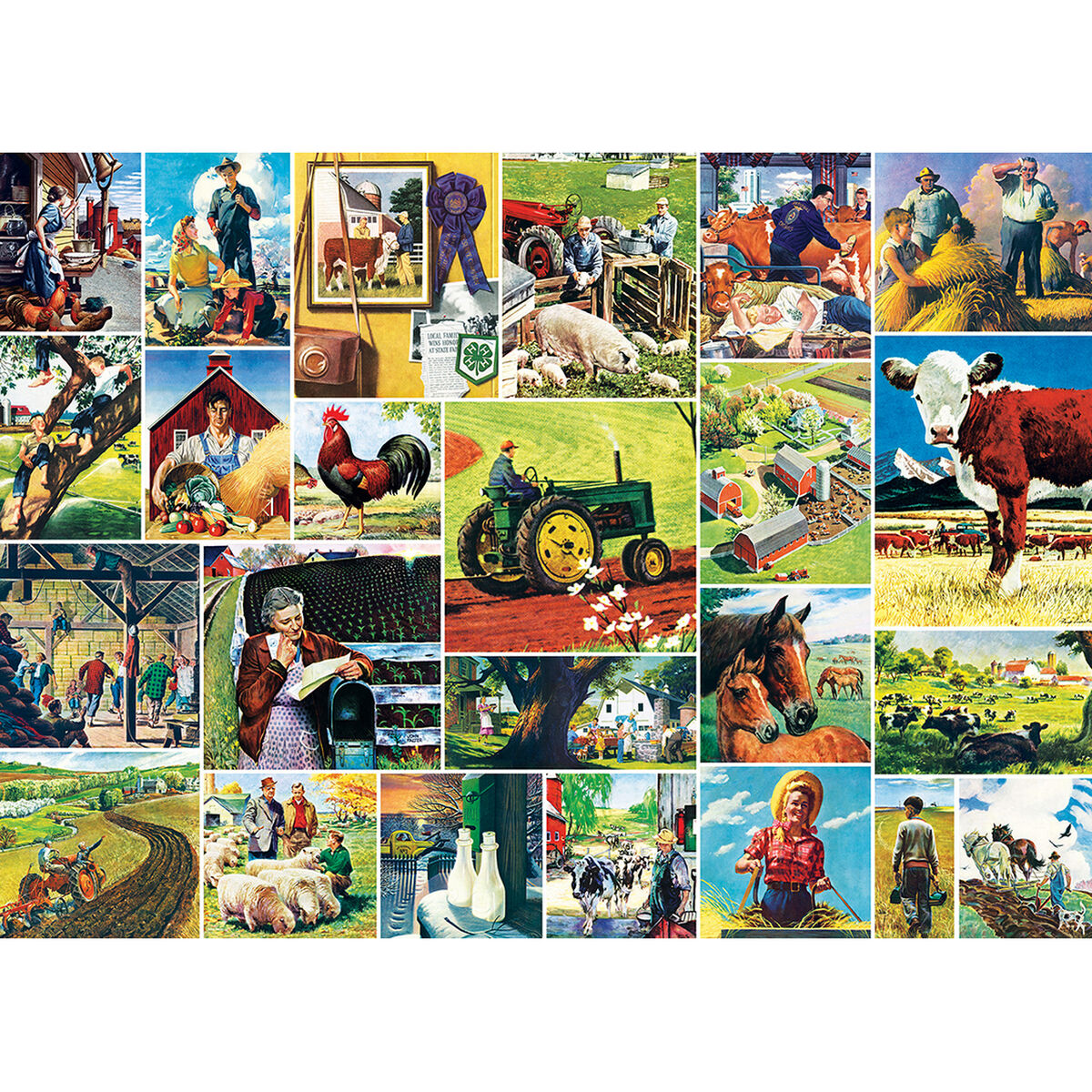 Master Pieces 1000 Palan Palapeli Farmland Collage