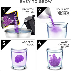 National Geography Purple Crystal Growing Lab