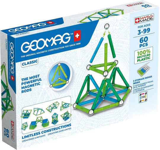 Geomag Magneettinen Rakennussarja Classic Green Line 60 osaa