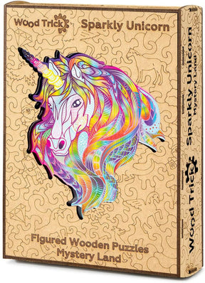 Wood Trick Puinen Palapeli  Sparkly Unicorn 173 Palaa