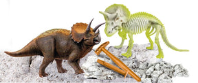 Clementoni Science & Play Lab Archeofun Pimeässä Loistava Triceratops Kaivuu Leikkisetti