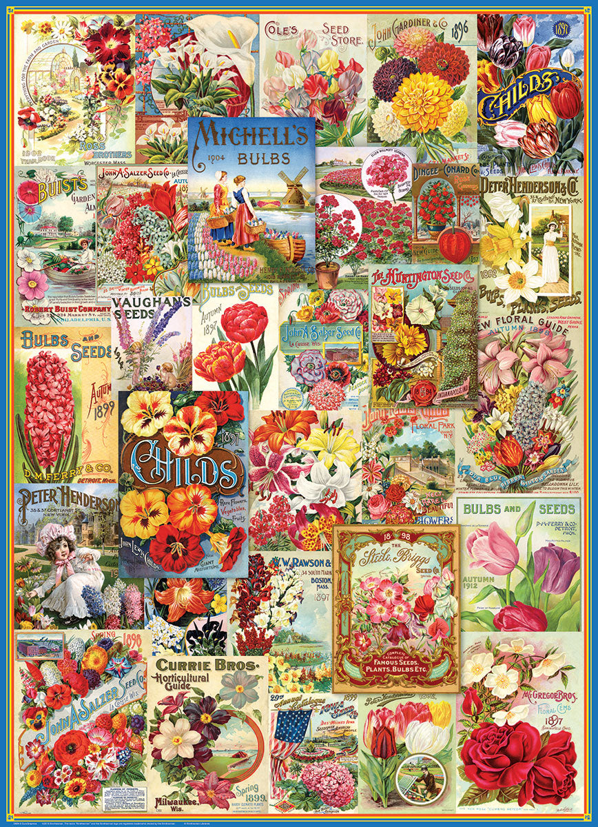 Eurographics Puzzle 1000 Palan Palapeli Seed Catalogue Collection