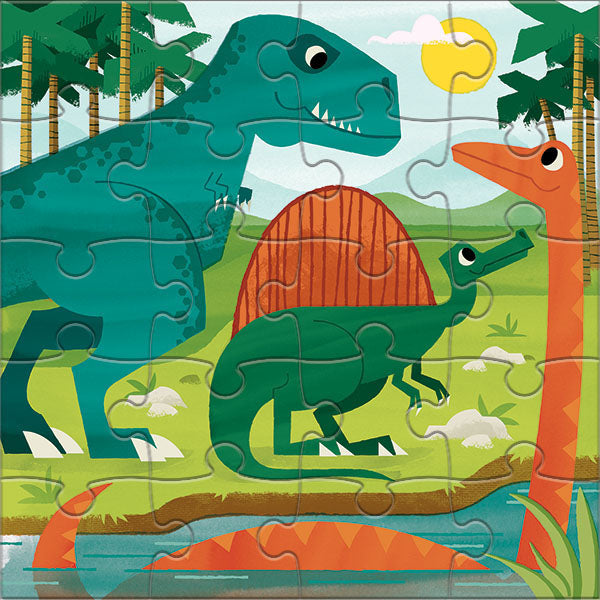 2 magnetic puzzles Mighty Dinosaurs