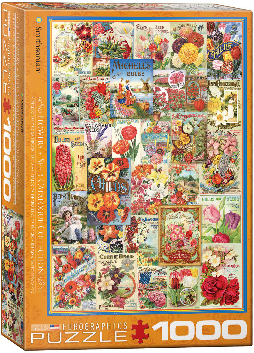 Eurographics Puzzle 1000 Palan Palapeli Seed Catalogue Collection