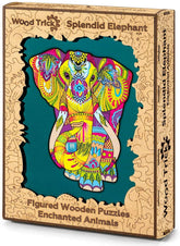 Wood Trick Puinen Palapeli  Splendid Elephant 193 Palaa