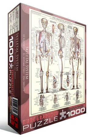 Eurographics Puzzle 1000 Palan Palapeli The Skeletal System