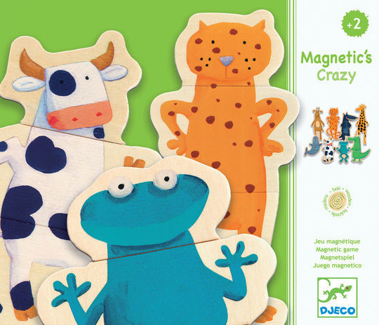 Djeco Magnetics Crazy Puinen Magneettinen Palapeli
