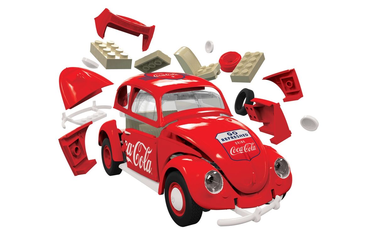 Airfix QuickBuild Volkswagen Beetle Coca Cola Koottava