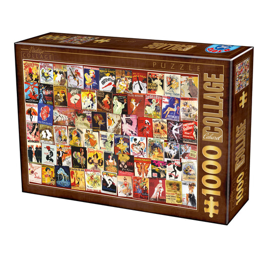 DToys 1000 Palan Palapeli Vintage Collage - Cabaret