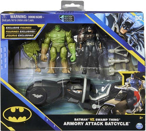 Batman Batcycle ja Batman sekä Swamp Thing 10cm Figuurit