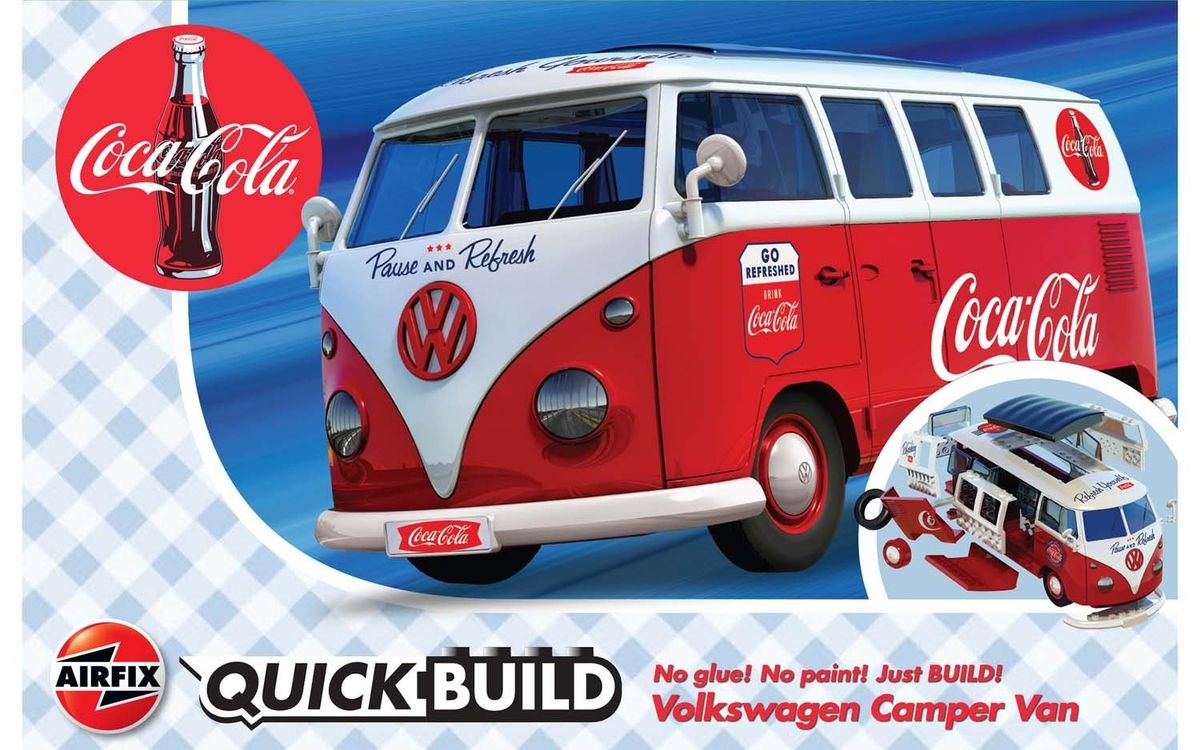 Airfix Quick Build Coca Cola Volkswagen Camper Van