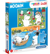 Clementoni Muumi palapeli 2X20 palaa
