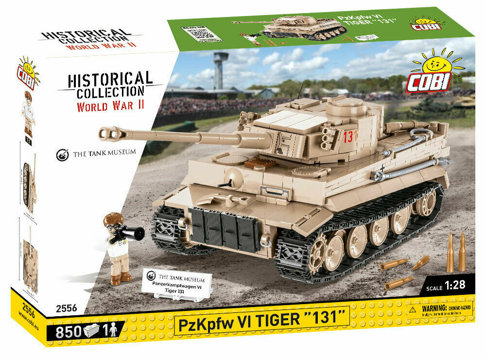 Cobi 2556 PzKpfw VI TIGER "131" World War II Tankki 850 osaa