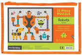 Pouch Puzzles Robots 12 Palaa