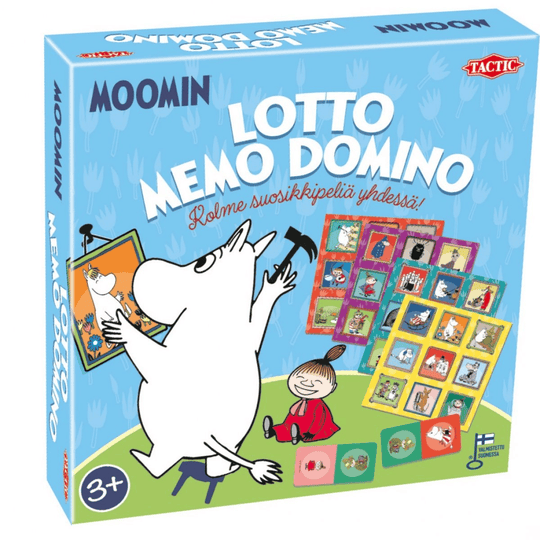 Moomin 3-in-1 (Lotto, Domino ja Memo)