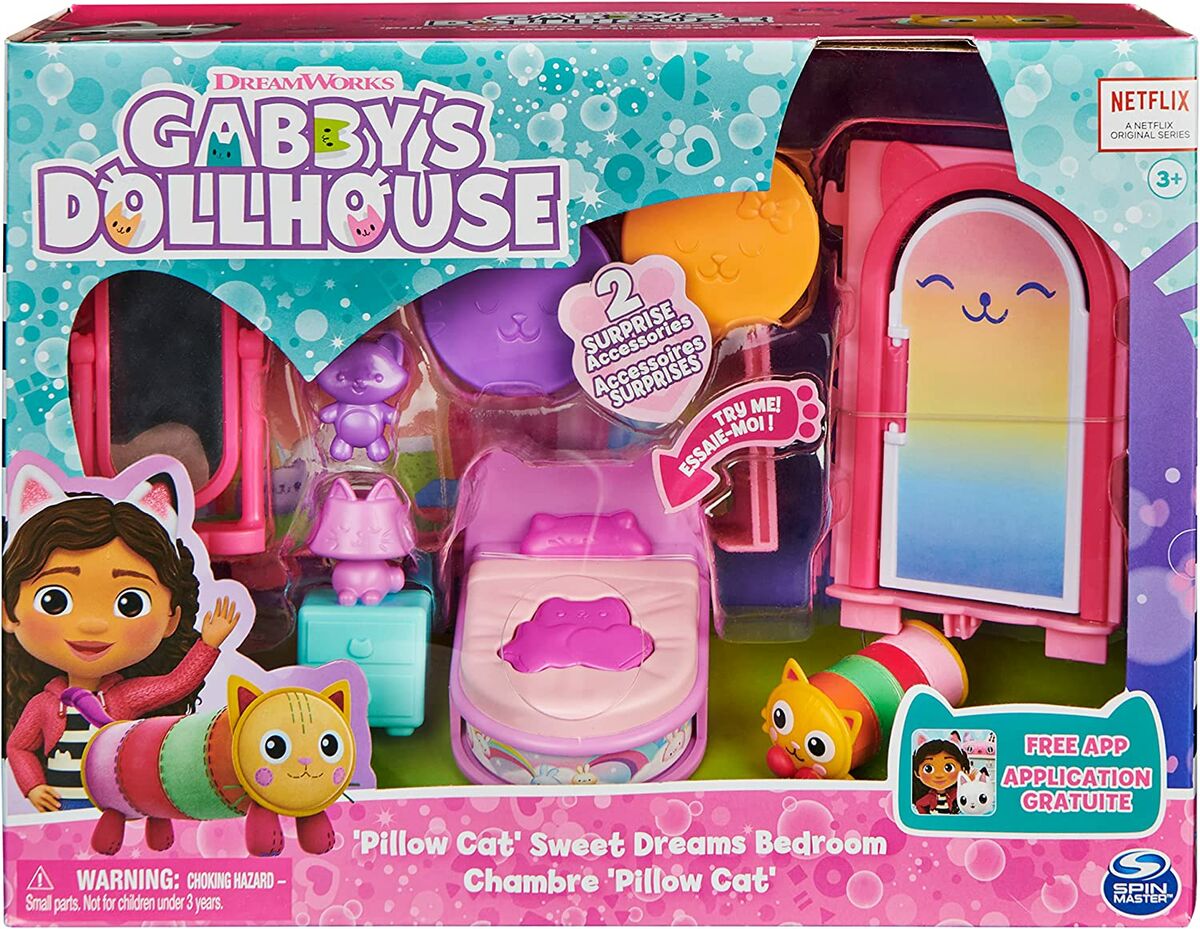 Gabby's Dollhouse Gabbyn Makuuhuone & Pillow Cat