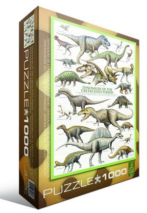 Eurographics Puzzle 1000 Palan Palapeli Dinosaurs