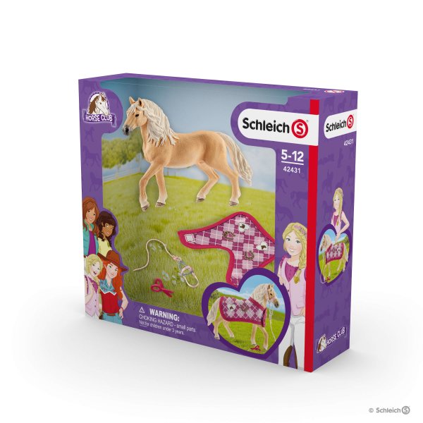 Schleich Horse Club Sofian Muotiluomussarja: Hevonen, loimi ja riimu
