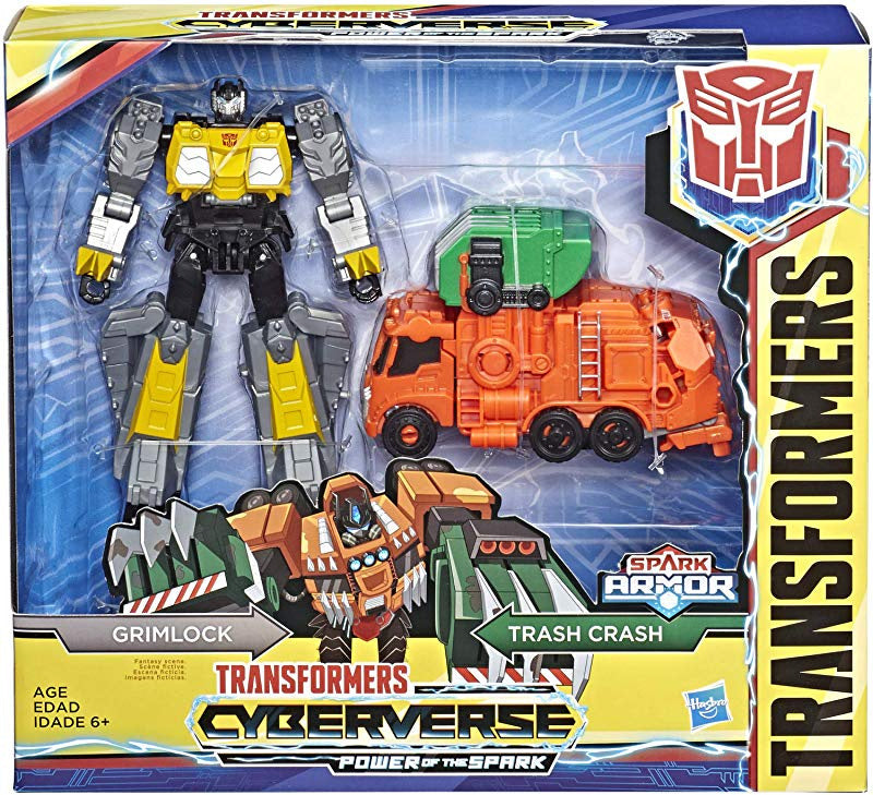 Transformers Cyberverse Power of the Spark Grimlock & Trash Crash