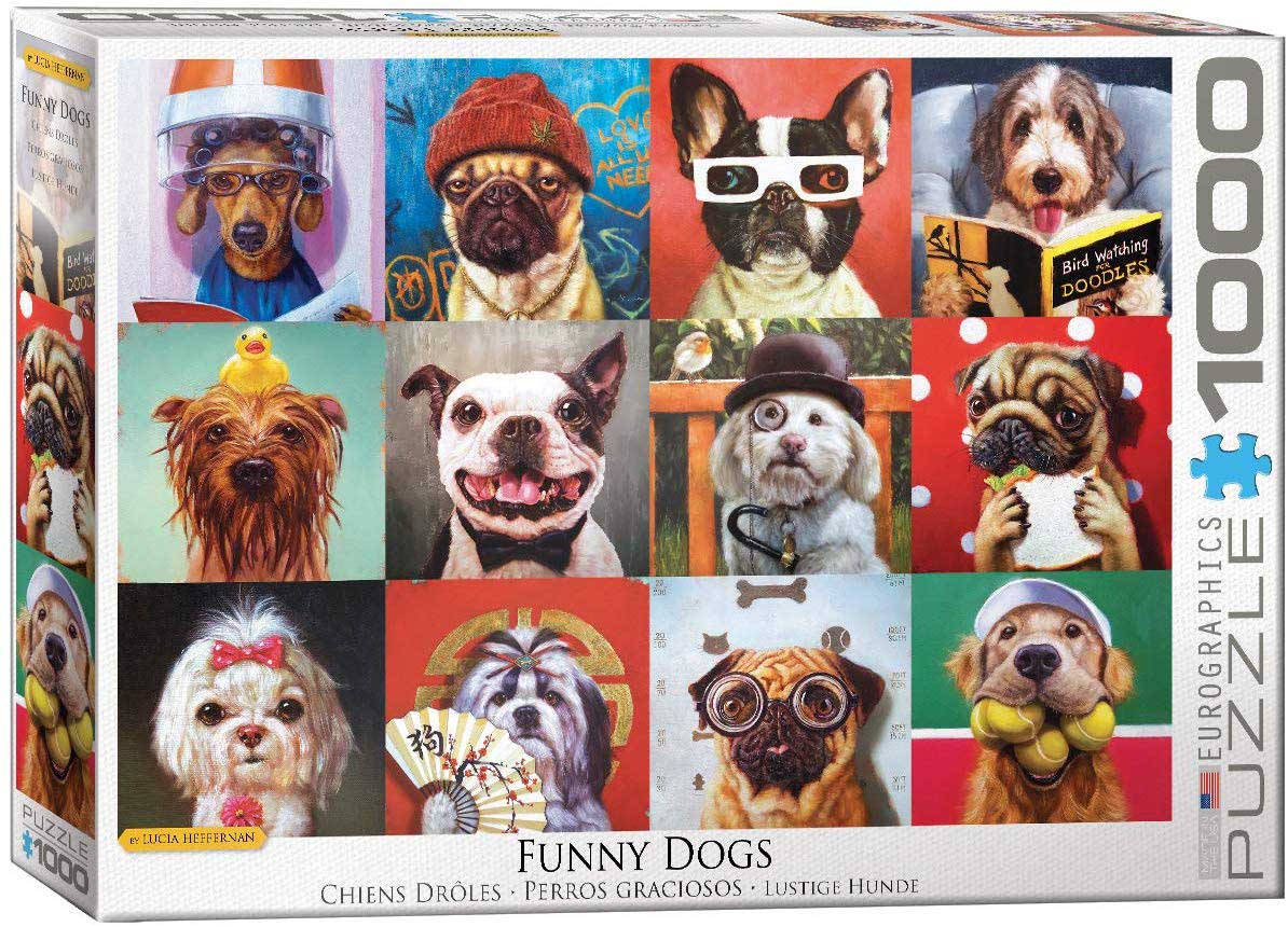 Eurographics 1000 Palan Palapeli Funny Dogs