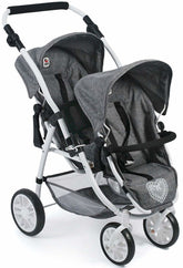 Bayer Chic 2000 Kaksostenrattaat Harmaa (Nukelle)