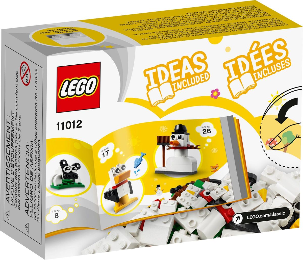 LEGO Classic 11012 Luovan rakentajan valkoiset palikat