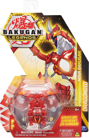Bakugan Legends Nova Solid Punainen Dragonoid Valolla