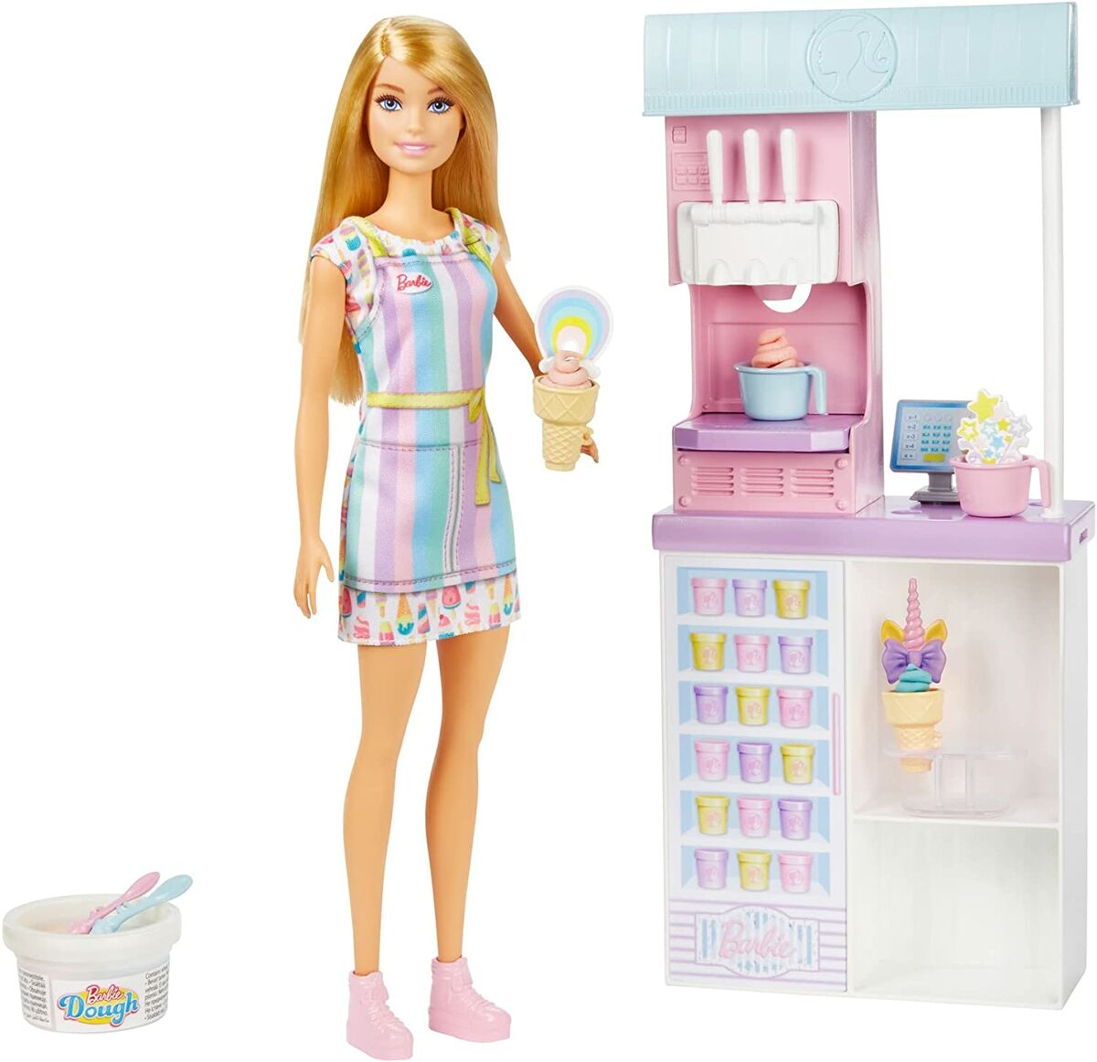Barbie Jäätelökioski Nukke ja Tarvikkeet