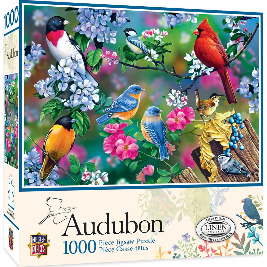 Master Pieces 1000 Palan Palapeli Audubon Songbird Collage