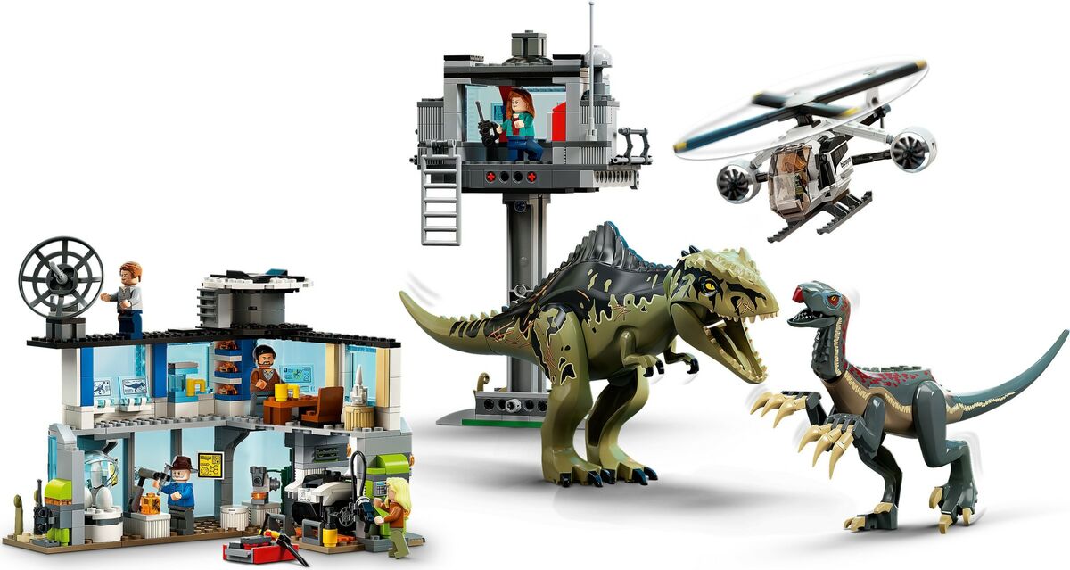 LEGO Jurassic World 76949  Giganotosauruksen ja Therizinosauruksen Hyökkäys