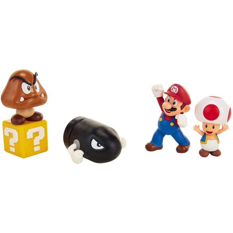 Super Mario Acorn Plains Leikkisetti  4 Hahmoa