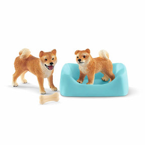 Schleich 42479 Shiba inu emo ja pentu