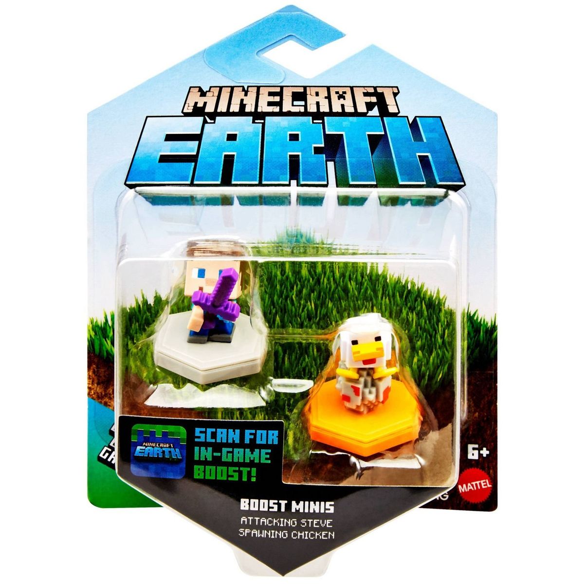 Minecraft Earth Boost Mini 2 Pack Attacking Steve