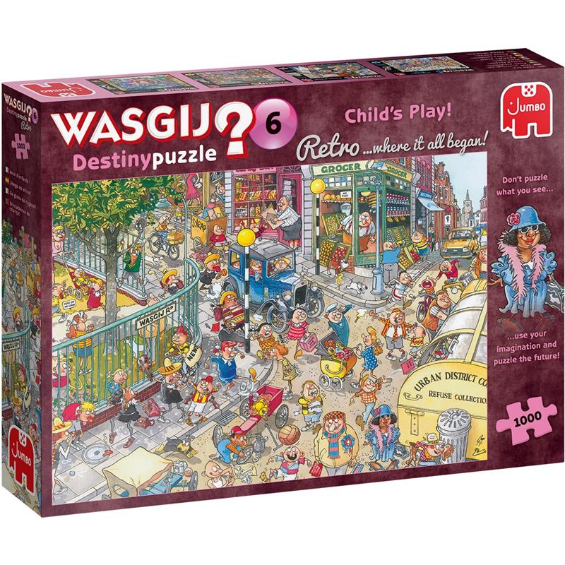 Wasgij Retro Destiny, 1000 Palan Palapeli Childs Play
