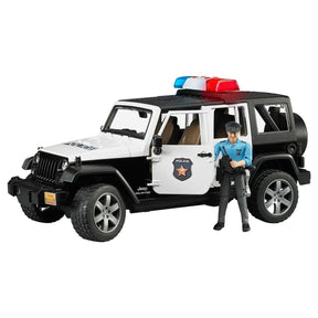 Bruder Jeep Wrangler Poliisiauto äänellä ja valolla sekä hahmolla