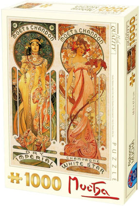 D-Toys Puzzle 1000 Palan Palapeli Moet & Chandon White Star