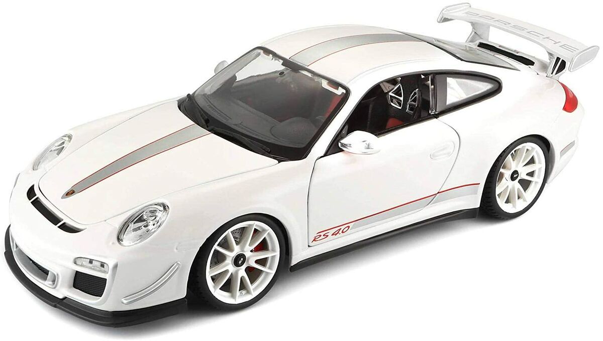 Bburago Porsche 911 GT3 RS 4.0 1/18 Auto (Valkoinen)