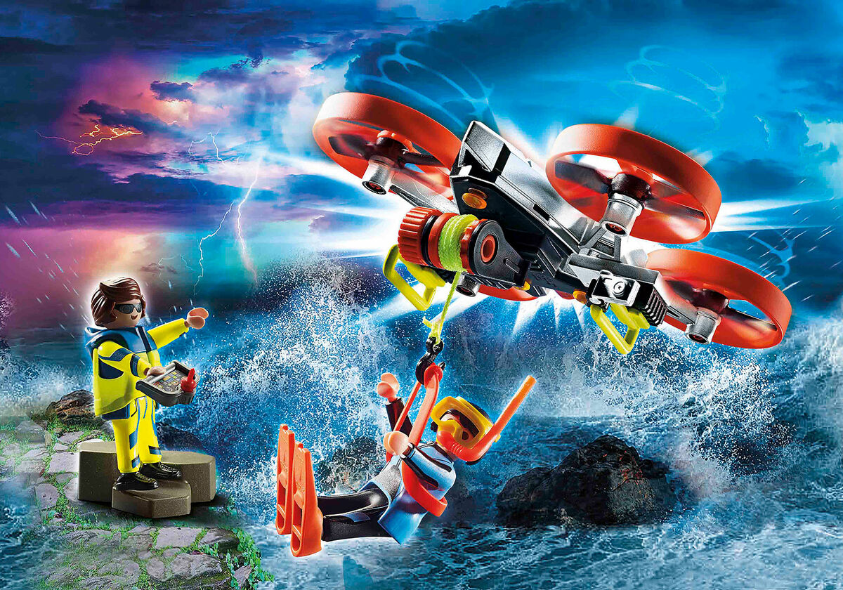 Playmobil 70143 Merihätä: Sukeltajan pelastus lennokilla