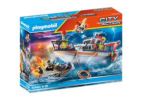 Playmobil 70140 Merihätä: Sammutusyksikkö ja Pelastusalus