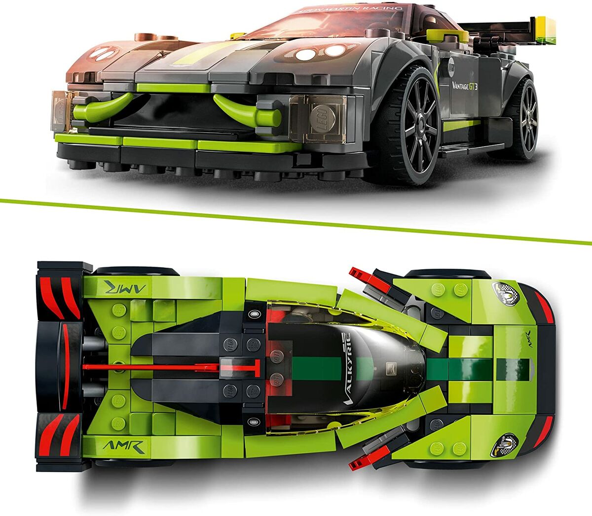 LEGO 76910 Speed Champions Aston Martin Valkyrie AMR Pro And Aston Martin Vantage GT3