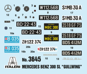Koottava Italeri Mercedes-Benz 300 SL Gullwing 1:24
