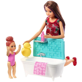 Barbie Skipper Babysitter Lastenvahti kylpy