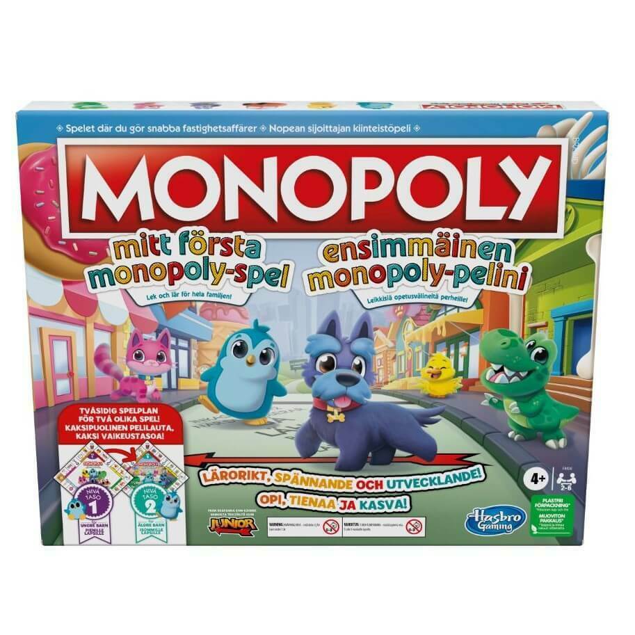 Monopoly Ensimmäinen Monopoly-Pelini/ Mitt Första Monopoly-Spel