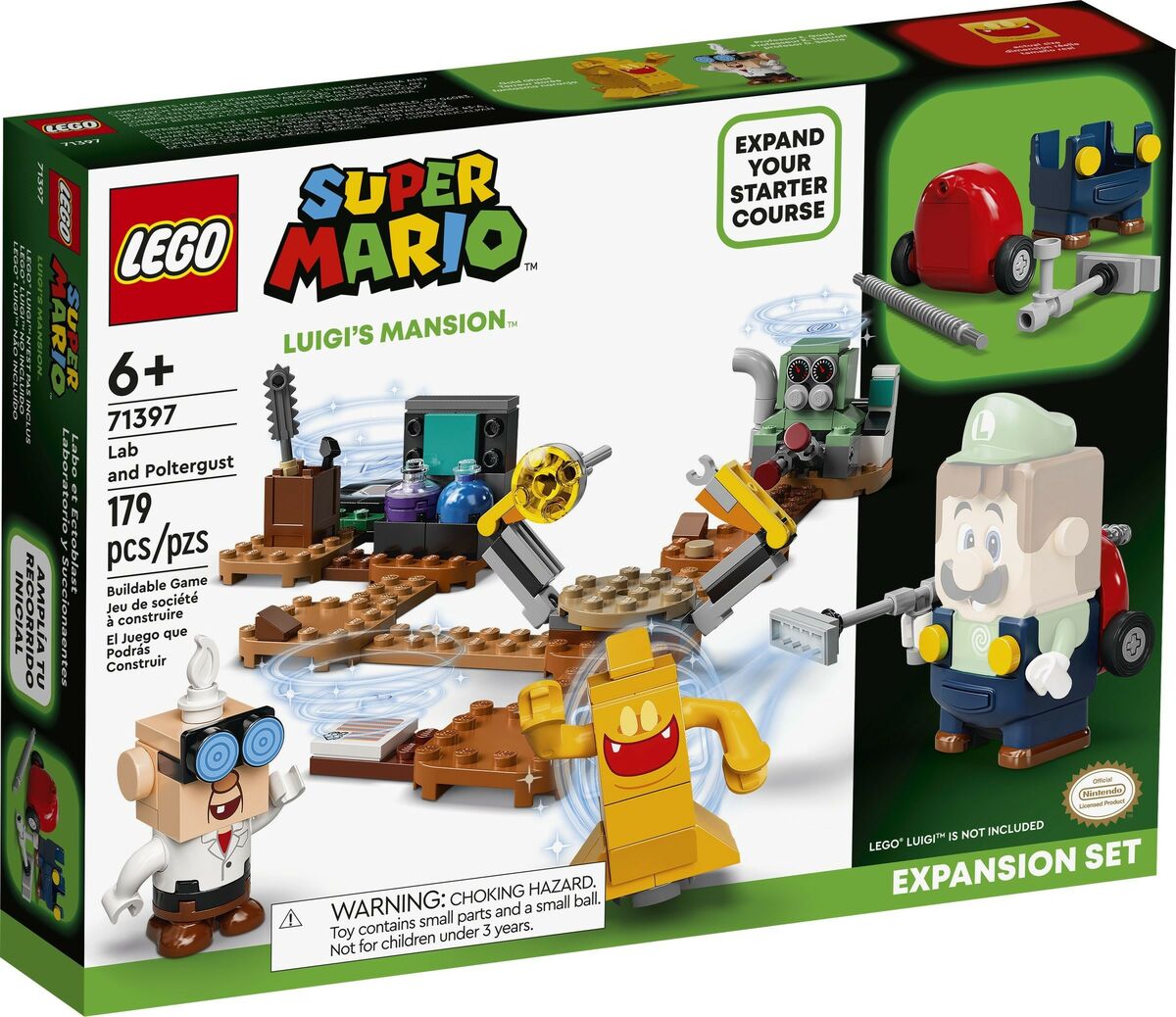 Lego Super Mario 71397 Luigi’s Mansion : Labra+Poltergustlaajennussarja