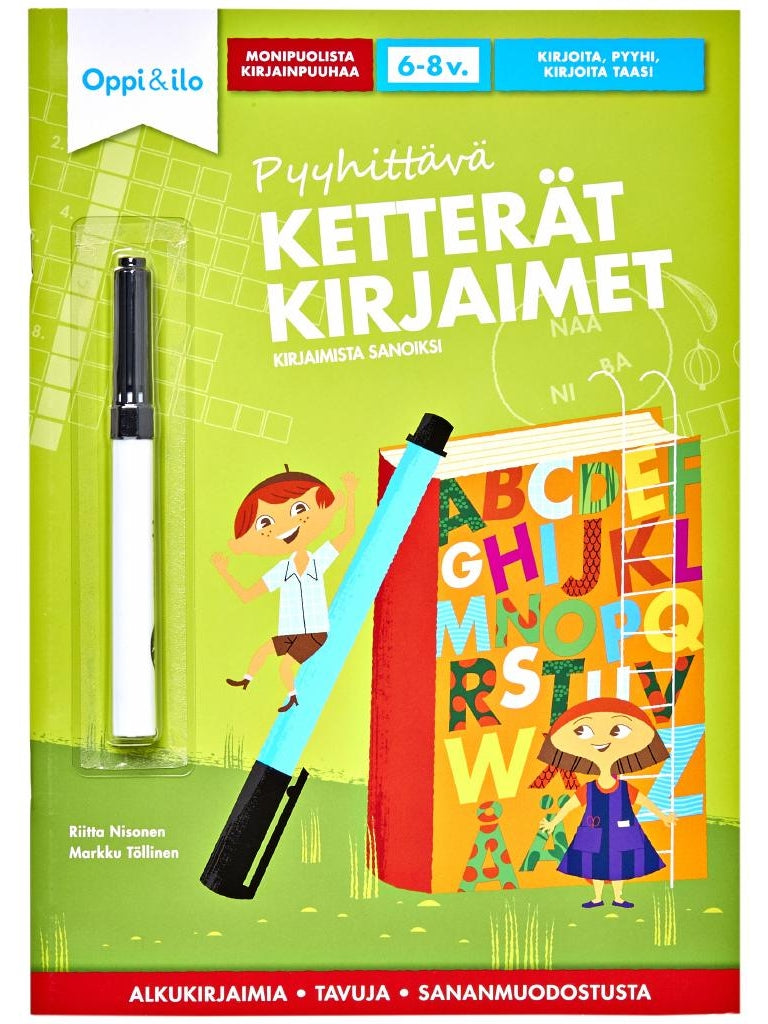 Oppi ja Ilo Ketterät Kirjaimet (pyyhittävä)