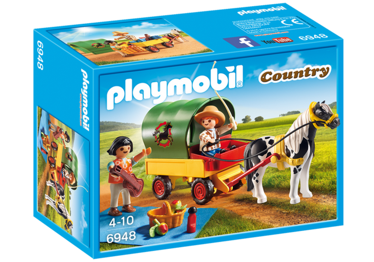 Playmobil Country 6948 Eväsretki Ponivankkureilla