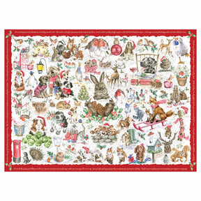 Wrendale Designs 1000 Palan Palapeli "A Country Set Christmas"