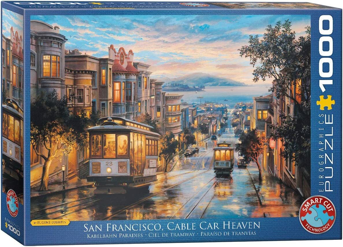 Eurographics Puzzle 1000 Palan Palapeli San Francisco, Cable Car Heaven