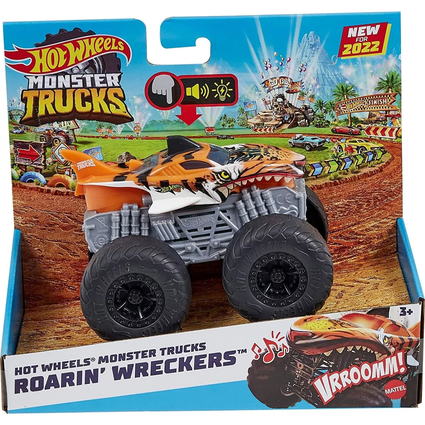 Hot Wheels Monster Truck Roarin' Wreckers Tiger Shark