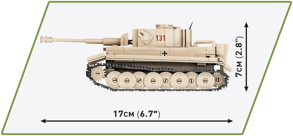 Cobi 2710 PzKpfw TIGER "131" Koottava Tankki